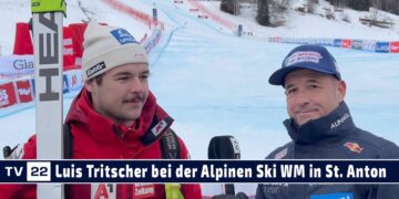 SPORT TV22: Luis Tritscher bei der Alpinen Ski WM der Junioren in St. Anton am Arlberg 2023