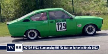 MOTOR TV22: Walter Terler ist Klassensieger H1 beim Automobil Slalom Drivingcamp Röthis  2022