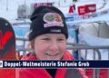 Die neue Doppel-Weltmeisterin Stefanie Grob – Siegerin Super G und Abfahrt Alpine Ski WM St. Anton