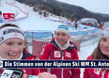 SPORT TV22: Die Interviews nach der Abfahrt Alpine Ski WM in St. Anton 2023