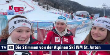 SPORT TV22: Die Interviews nach der Abfahrt Alpine Ski WM in St. Anton 2023