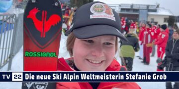 SPORT TV22: Neue Ski Weltmeisterin Stefanie Grob – Siegerin der Abfahrt Alpine Ski WM in St. Anton