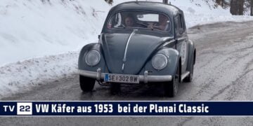 MOTOR TV22: Der VW Käfer aus 1953 von Franz und Susanna Wittner bei der Planai Classic 2023