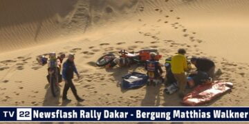 Newsflash Matthias Walkner – Bergung nach schwerem Sturz auf der 13. Etappe der Rally Dakar 2023