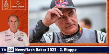 MOTOR TV22: Die 2. Etappe Autos – Newsflash Rally Dakar 2023: Al-Attiyah gewinnt, Sainz auf P3