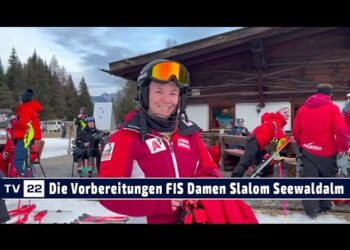SPORT TV22: Die Vorbereitungen zum FIS Damen Slalom auf der Seewaldalm 2022