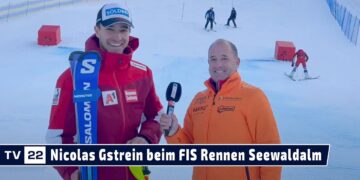 SPORT TV22: Nicolas Gstrein beim FIS Rennen auf der Seewald Alm im Dezember 2022