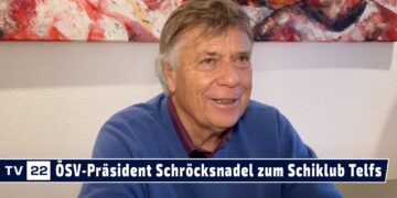 ÖSV-Präsident Peter Schröcksnadel gratuliert dem Schiklub Telfs zum 90-jährigen Jubiläum