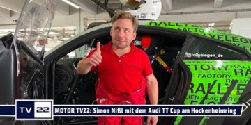 MOTOR TV22: Simon Nißl und sein Audi TT Cup bei den VFV GLPpro BV am Hockenheimring 2022