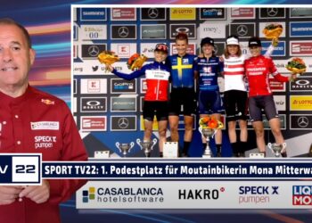 SPORT TV22: Erster Weltcup Podestplatz für Mountainbike-Jungstar Mona Mitterwallner im Cross-Country
