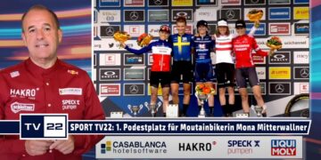 SPORT TV22: Erster Weltcup Podestplatz für Mountainbike-Jungstar Mona Mitterwallner im Cross-Country