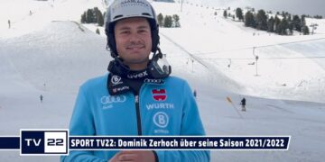 SPORT TV22: Der Alpine Skifahrer Dominik Zerhoch im Gespräch über seine Saison 2021/2022