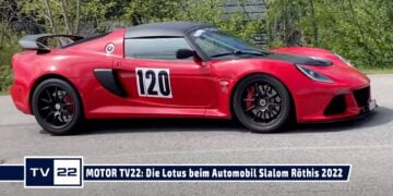 MOTOR TV22: Pepe Hammerer und die Lotus beim Automobil Slalom Drivingcamp Röthis  2022