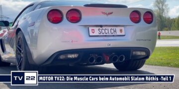 MOTOR TV22: Die Muscle Cars beim Automobil Slalom Drivingcamp Röthis  2022 – Teil 1