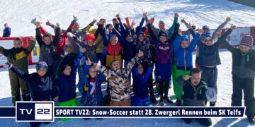 SPORT TV22: Snow-Soccer statt 28. Zwergerl Rennen bei der Seewaldalm mit dem Schiklub Telfs