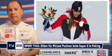 SPORT TV22: Lara Gut-Behrami gewinnt Gold vor Mirjam Puchner mit Silber im Super G in Peking