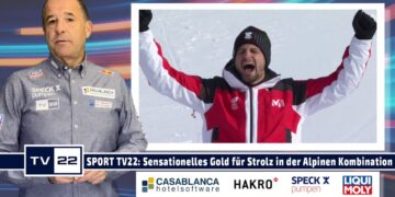 SPORT TV22: Historisches Gold für Johannes Strolz in der Alpinen Kombination in Peking 2022