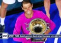 Rafael Nadal gewinnt Australian Open 2022 und kämpft sich zum Rekordtitel Nummer 21 | SPORT TV22