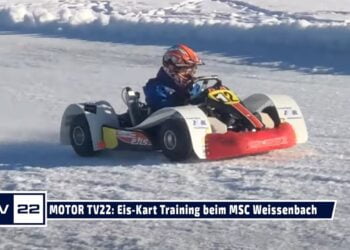 MOTOR TV22: Der 9-jährige Manuel Zobl beim Eisrennen und Speedway Training mit Kart in Weissenbach