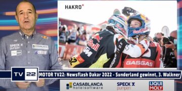 MOTOR TV22 Newsflash Dakar 2022 –  Sunderland gewinnt Dakar 2022,  Matthias Walkner auf dem 3. Platz