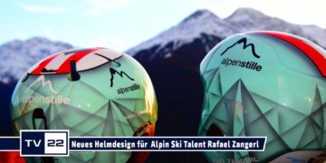 SPORT TV22: Neues Helmdesign für Alpin Ski Talent Rafael Zangerl