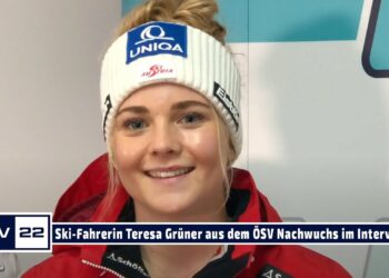 SPORT TV22: ÖSV Nachwuchsathletin Theresa Grüner bei ihrem ersten Studio Interview
