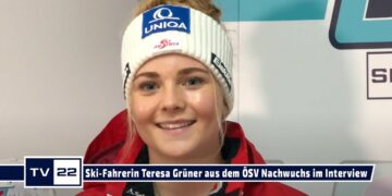 SPORT TV22: ÖSV Nachwuchsathletin Theresa Grüner bei ihrem ersten Studio Interview