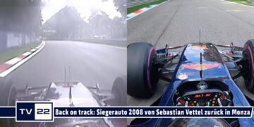 4.765 Tage nach Vettel Sieg 2008 ist der STR3 mit der Nr. 15 wieder in Monza auf der Rennstrecke