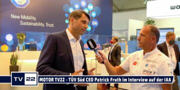 MOTOR TV22: TÜV Süd CEO Patrick Fruth im Interview nach der Pressekonferenz auf der IAA Mobility
