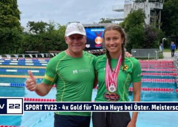 SPORT TV22: Tabea Huys holt sich vier Goldmedaillen bei den Staatsmeisterschaften im Schwimmen