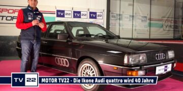 MOTOR TV22: Die Ikone Audi quattro wird 40 Jahre alt