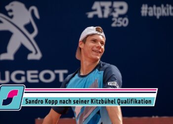 Sandro Kopp nach seiner ersten Qualifikation bei den Generali Open in Kitzbühel