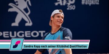 Sandro Kopp nach seiner ersten Qualifikation bei den Generali Open in Kitzbühel