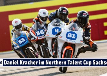 MOTOR TV22: Daniel Krabacher zweimal auf dem Podest beim Northern Talent Cup am Sachsenring 2023