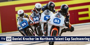 MOTOR TV22: Daniel Krabacher zweimal auf dem Podest beim Northern Talent Cup am Sachsenring 2023