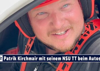 MOTOR TV22: Patrik Kirchmair mit seinem NSU TT vom MSC Schwaz beim ATMAS Autoslalom in Stans 2023