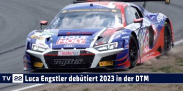 MOTOR TV22: Luca Engstler fährt mit seinem Audi R8 LMS GT3 Evo2 die erste Saison in der DTM 2023