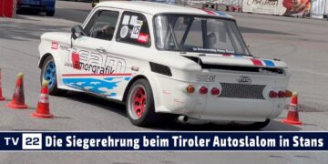 MOTOR TV22: Die besten Bilder und die Siegerehrung beim Tiroler Autoslalom in Stans 2023 | ATMAS