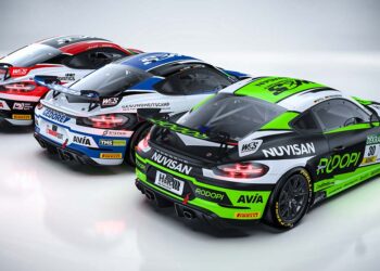 So sehen die Porsche von AVIA W&S Motorsport im Heckbereich aus - ©AVIA W&S Motorsport