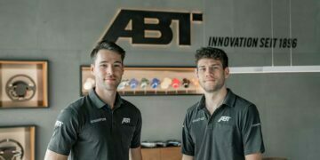 Zwei für die vier Ringe: Kelvin van der Linde (26/ZA) und Ricardo Feller (22/CH) starten für ABT Sportsline ©Foto: ABT Sportsline