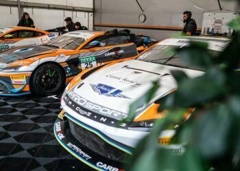 230309 gt4 1 Drei Aston Martin Vantage GT4 von Prosport Racing ©ADAC