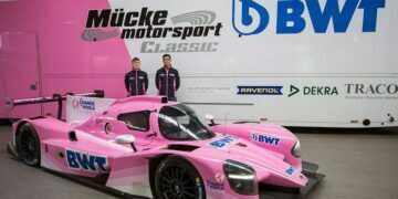 Nico Göhler und Gustavo Kiryla zusammen mit dem Duqueine D08 ©Foto: BWT Mücke Motorsport