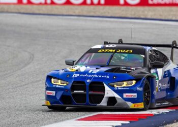230415 dtm 1 René Rast setzte mit 1:28,469 Minuten die Tagesbestzeit in Session 2 ©ADAC