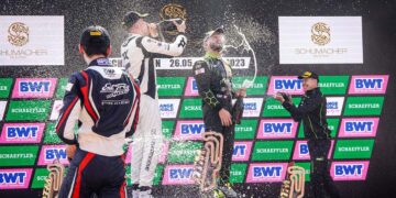 Der Lamborghini-Werksfahrer Perera feierte einen Start-Ziel-Erfolg ©ADAC