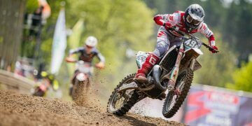 Maximilian Werner war nach Pech im ersten Lauf der glückliche Gesamtsieger des ADAC MX Junior Cup 125 in Mölln ©ADAC