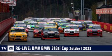 MOTOR TV22: RE-LIVE BMW 318ti Cup Rennen 1 Zolder 2023 | DMV Goodyear Racing Days