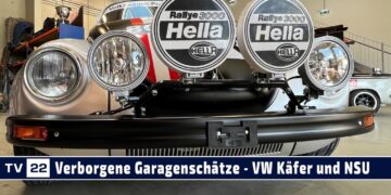 Garagenschätze: Patrick Kirchmair mit dem NSU TT, einem umgebauten Salzburg Käfer und KTM Ponny