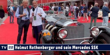 Mille Miglia 2023: Helmut Rothenberger und sein Mercedes Benz 710 SSK von 1929