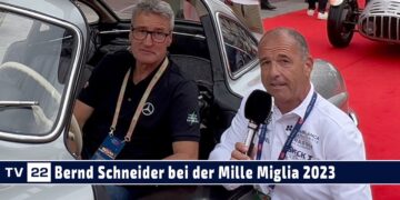 Mille Miglia 2023: 5-facher DTM Champion Bernd Schneider mit einem 300 SL von 1955
