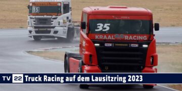 MOTOR TV22: Dutch Truck Racing auf feuchter Strecke auf dem Lausitzring bei der P9 Challenge 2023